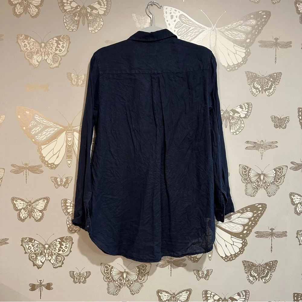 Gap Navy Linen Shirt - Picture 5 of 6